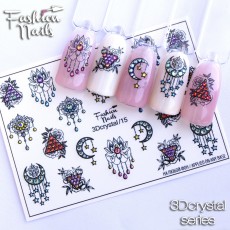 Слайдер 3D дизайн - наклейки на ногти fashionnails FN 3D crystal #15